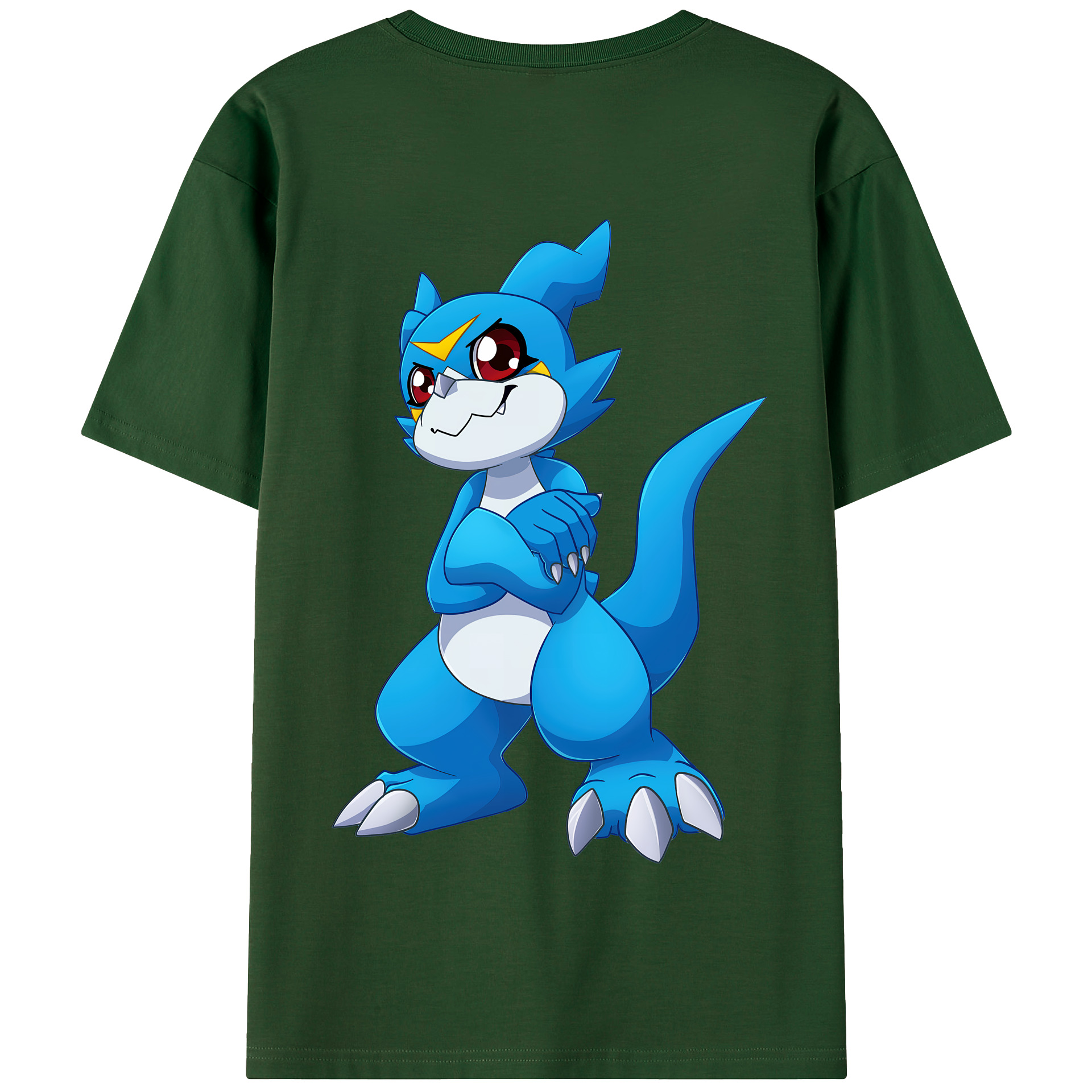 （画像用） Digimon デジタルモンスター/デジモン 綿100％半袖Tシャツ（背面プリント）